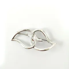 ✨美品✨　Tiffany&Co.　ティファニー　ブローチ　リーフ　葉　ダブルリーフ　SV925　462のサムネイル