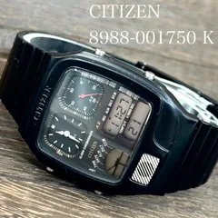 【稼働/純正ブレス】CITIZEN/シチズン レトロフューチャー アナデジテンプ 腕時計 世界初温度センサー機能搭載 1989年9製造 japan vintageのサムネイル