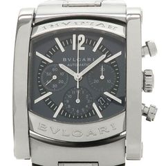 ブルガリ アショーマクロノ W:34×H:44mm AA44SCH メンズ 腕時計【Aランク】【中古】 ブルガリ アショーマクロノ W:34×H:44mm AA44SCH メンズ 腕時計【A