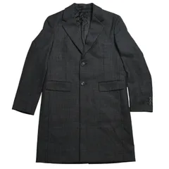 極美品 PRADA プラダ シングルブレスト ウールブレンド コート UC486M サイズ48R ウール グレー チェック柄 中古 4a003304のサムネイル