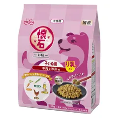 【新品・7営業日以内発送】ペットライン DKSH-1 懐石彩膳 子いぬ用 り乳から 牛肉と砂肝味 200g 50g×4 DKSH1【沖縄離島販売不可】のサムネイル