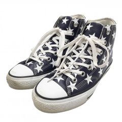 【美品】コンバース ゴルフシューズ ネイビー×白 星柄 33500150 ALL STAR GF ST HI スパイクレス レディース 24.0 ゴルフウェア CONVERS