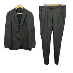 RING JACKET(リングジャケット) シングルスーツ メンズ美品  - グレー ストライプのサムネイル