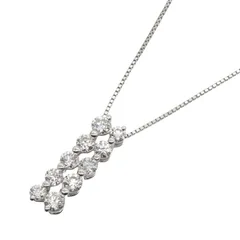 ジュエリー JEWELRY ネックレス ダイヤモンド ネックレス ﾀﾞｲﾔ 4.4g 首回り44.5㎝ K18WG（ホワイトゴールド） ダイヤモンド ダイヤネックレス レディース Used Aのサムネイル
