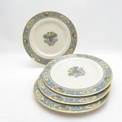 美品 LENOX レノックス AUTUMN オータム 中皿 4枚 21cmアクセントプレートセット 金彩 USA SU14376B2 のサムネイル