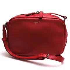アニエスベー／agnes b. バッグ ショルダーバッグ 鞄 レディース 女性 女性用 レザー 革 本革 レッド 赤  QAS01-02 Lucyのサムネイル