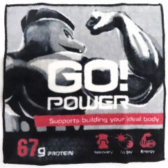 [Used] Towel/Tenugui (Japanese hand towel) - Machoke design - Choose your hand towel - Pikapika Mart "Pokémon" - Pokémon Center Limited Edition