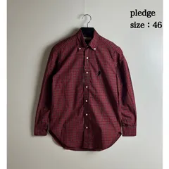 pledge 00s archive NWT plaid L/S shirts 46 M PLA03-001B プレッジ チェック 長袖シャツ ボタンシャツ 未使用 タグ付 アーカイブ レアのサムネイル