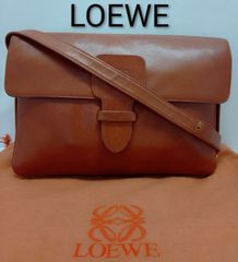 極美品・現行型】ロエベ オールレザー クラッチバッグ アナグラム 