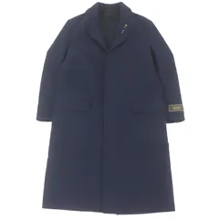 美品□LOUIS VUITTON ルイヴィトン 22AW HJC55E ウール100％ 裏モノグラム チェスターコート ネイビー 44 イタリア製 正規品 メンズのサムネイル