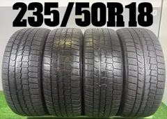 送料無料★235/50R18 ダンロップ WM02 2022年製 4本 冬 タイヤ スタッドレス 中古 TB1326のサムネイル