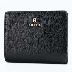 FURLA】 二つ折り財布 クロコ型押し グレー系 - メルカリ