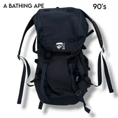 【A BATHING APE × PORTER 】90's 刺繍ロゴ バックパックのサムネイル