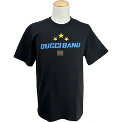 グッチ GUCCI GUCCIBANDロゴ 半袖Tシャツ 565806 ブラック コットン メンズ 半袖Ｔシャツのサムネイル