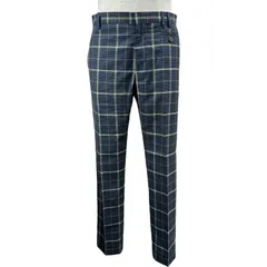 ヴィヴィアンウエストウッド Vivienne Westwood チェック柄スラックスパンツ S25KA0456 ネイビー ウール メンズ その他ボトムスのサムネイル