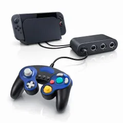 【挿すだけ即プレイ】ゲームキューブコントローラー 互換 接続タップ セット Switch対応 Switch2対応 スマブラ 有線 4ポート 低遅延