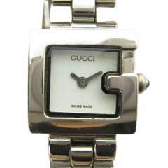 Gucci 3600L Watch, Quartz, Logo, Square, White Dial, Silver Tone ■GY18 /MQ ■OH