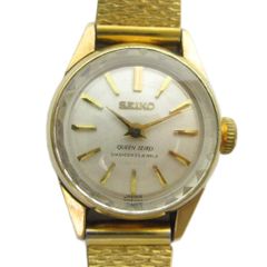 Seiko Queen Seiko 1020-0010 Wristwatch, Hand-wound, 23 Jewels, 3 Hands, Round, Gold Color ■GY18 /MQ