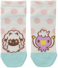 [Used] Clothing: Wooloo & Drifloon Short Socks, Soft and Round, Beige, 23-25cm, "Pokémon" (Pokémon Center Limited Edition)