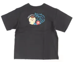 【中古】Tシャツ くりまんじゅう ちいかわたちの夏休み グラフィックTシャツ(半袖) ダークグレー 女性用XSサイズ 「ちいかわ なんか小さくてかわいいやつ×GU」 オンラインストア限定のサムネイル