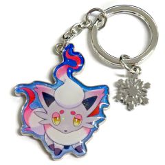 [Used] Keychain - Jade Zoroa "Pokémon Metal Keyring Collection Snowy Gathering"