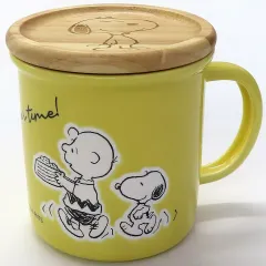 【中古】マグカップ･湯のみ スヌーピー＆チャーリー・ブラウン 木蓋付きマグカップ a nice cup of hot chocolate! 「PEANUTS(SNOOPY)」