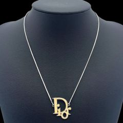 超希少✨Dior ネックレス シルバー ロゴ 天使の羽 翼 フェザー y2k