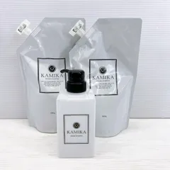 ◆ KAMIKA カミカ クリームシャンプー ×2 600ｇ / 詰め替え用ボトル付属 未使用品 ◆のサムネイル