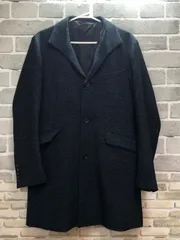 A【A5-25】◇ TAKA-Q タグ表記サイズS チェスターコート（ライナー付き）ダークグレーのサムネイル