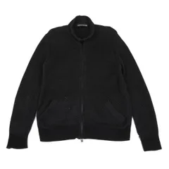 イッセイミヤケメンISSEY MIYAKE MEN コットンメッシュダブルジップニットブルゾン 黒2のサムネイル