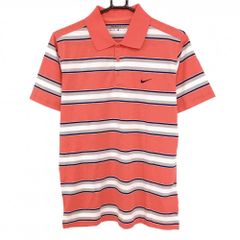 NIKE GOLF ナイキゴルフ ポロシャツ XL 赤 ボーダー DRI-FIT NIKE GOLF ポロシャツ レッド ボーダー XL - メルカリ
