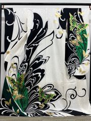 特選 絽刺し 総刺繍 手刺繍 打掛 花嫁衣装 婚礼 和装 鶴 鳥 藤 金糸