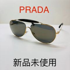 PRADA プラダ SPR51S ダブルブリッジ ラウンド サングラス グレー
