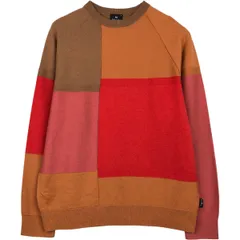 古着 ポールスミス Paul Smith PS クレイジーパターン コットン×メリノウールニットセーター メンズXL相当/eaa660002のサムネイル