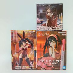 デートアライブ 時崎狂三 フィギュア バニーverと猫耳メイド4点セット