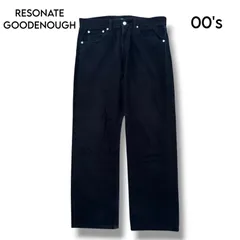 【RESONATE GOODENOUGH】ブラックデニムパンツ LARGEのサムネイル