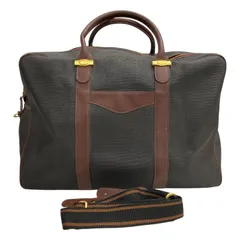 dunhill/ダンヒル/レザー2WAYボストンバッグ/ショルダーバッグ/内側チェック柄/ブラック黒×グリーン/メンズ/FB4519のサムネイル