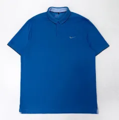 110 NIKE ゴルフ ブルー コットン カラーTシャツのサムネイル