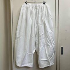 ブラック コムデギャルソン 寅壱パンツ バルーンパンツ ホワイト S
