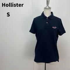 Hollister ポロシャツ S ネイビー 紺 レディース 良品 春夏【m179】のサムネイル