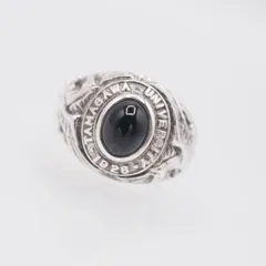 W228 スタージュエリー Star SILVER刻印 カレッジリング ブラックストーン 1928 デザイン シルバー 指輪 STAR JEWELRY 13号のサムネイル