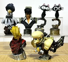 K&M トライガン 胸像コレクション 第1弾 全5種プラスシークレット  ヴァッシュ・ザ・スタンピード / ニコラス・D・ウルフウッド / メリル・ストライフ / ネブラスカ親子 / 黒猫様のサムネイル