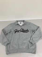 送料無料★GAP ギャップ★裏起毛トレーナー　スウェットトレーナー　ハーフジップ★メンズ　Sサイズ★グレー　#80623sckのサムネイル