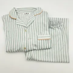 〇マタニティ　ストライプ半袖パジャマ　上下セット