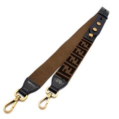 極美品】FENDI フェンディ ズッカ ストラップユー キャンバス レザー