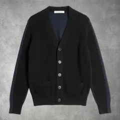 sacai luck 15SSLU906 バイカラー ブラック ネイビー カーディガン サイズ1 70-2-16のサムネイル