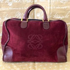 LOEWE ロエベ スエード ハンドバッグ サブバッグ スエード オレンジ