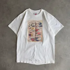 90s USA製 フラワーメッセージ プリントTシャツ 花柄 ボタニカル アートTシャツ 袖シングルステッチ 1998年 ヴィンテージ Genuine Authenticsのサムネイル