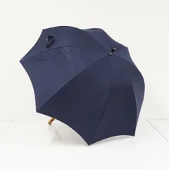 芦屋ロサブラン 完全遮光日傘 USED美品 ショートサイズ ネイビー ステッチ UV 遮熱 グラス骨 Rose Blanc 50cm S4142のサムネイル