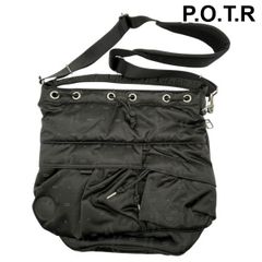 POTR ポーター モノグラム 2WAYツールバック 巾着 バルーン 黒 | Mercari